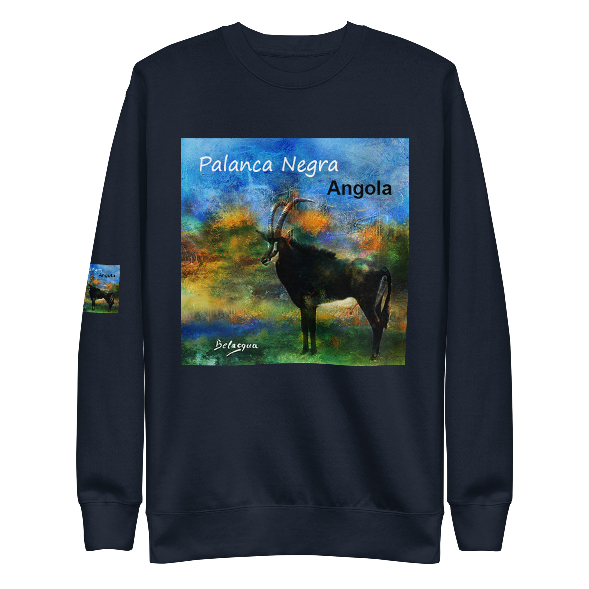 Palanca Negra Angola Premium Sweatshirt — Belaqua Collection - Image 8